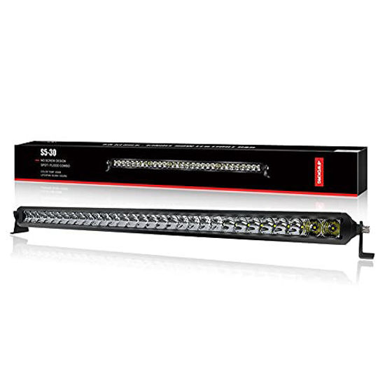 Picture of LED Light Bar 30 inch - 4WDKING Screwless 150W IP69K Waterproof Off-Road Combo LED Work Light Super Bright Truck Driving Fog Lamp Fit for Ford F150 Polaris RZR Jeep Wrangler