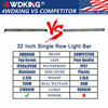 Picture of LED Light Bar 30 inch - 4WDKING Screwless 150W IP69K Waterproof Off-Road Combo LED Work Light Super Bright Truck Driving Fog Lamp Fit for Ford F150 Polaris RZR Jeep Wrangler