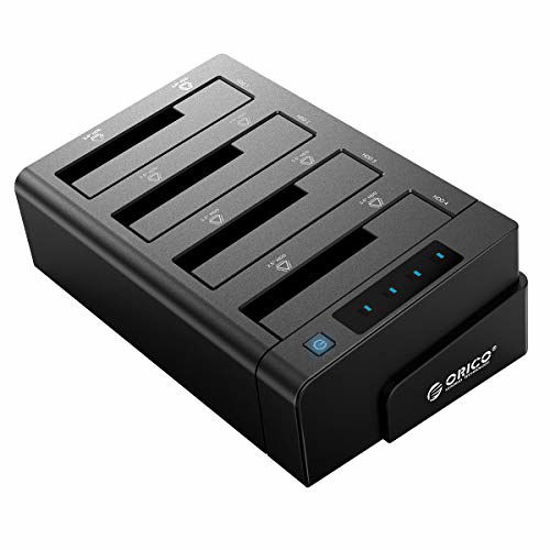 Picture of ORICO 40TB USB 3.0 to SATA I/II/III 4 Bay External Hard Drive Docking Station for 2.5 or 3.5 inch HDD, SSD with Hard Drive Duplicator/Cloner Function [4 x 10TB]