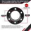 Picture of 4 PCS 1.25 inch 6x5.5 Hub Centric Wheel Spacers with Extend Lug Nuts for Tacoma 4Runner Tundra Fortuner Ventury GX470 GX460, 1.25" Forged 6x139.7mm Wheel Spacer with 12x1.5 Studs & 106mm Center Bore