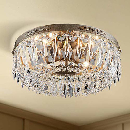 GetUSCart Bestier Antique Silver French Empire Crystal Semi Flush