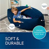 Picture of Bouncyband Small Comfy Peapod Sensory Pad - Blue 48" - Fun, Inflatable Peapod Chair Provides Therapeutic Sensory Relief and Compression for Kids Ages 3-6, Includes Electric Air Pump