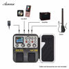 Picture of MG-100 Professional Multi-Effects Pedal Processor Musical Instrument Parts 40s Record 55 Effect Mode 10 Sound Di Box Electric Guitar and Bass Loop Amplifier Tube Pedal