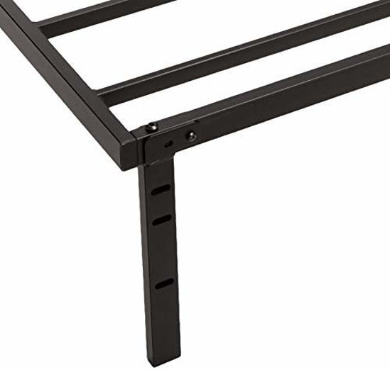 GetUSCart Amazon Basics Heavy Duty NonSlip Bed Frame with Steel Slats