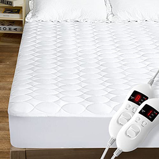 Getuscart Heated Mattress Pad King Water Resistant Electric Bed Topper Stretches Up 8 21 Deep Pocket Getuscart Heated Mattress Pad King, Heated Bed Pad King Size