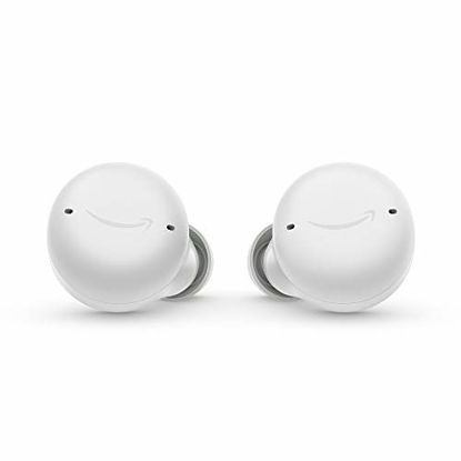 Picture of Echo Buds (2nd Gen) | Wireless earbuds with active noise cancellation and Alexa | Glacier White