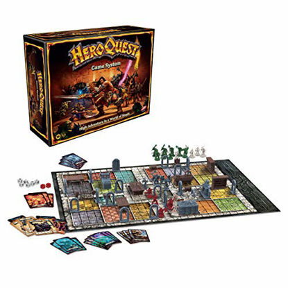 Picture of Hasbro Gaming Avalon Hill HeroQuest Game System Tabletop Board Game, Immersive Fantasy Dungeon Crawler Adventure Game for Ages 14 and Up, 2-5 Players