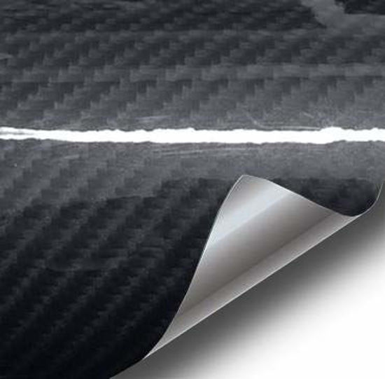 GetUSCart VViViD High Gloss Black Carbon Fiber Tech Art 3Layer 3D