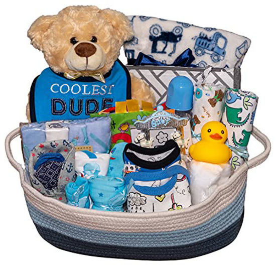 Nikki's Gift Baskets – Bundle of Joy Deluxe Baby Boy Gift Set with