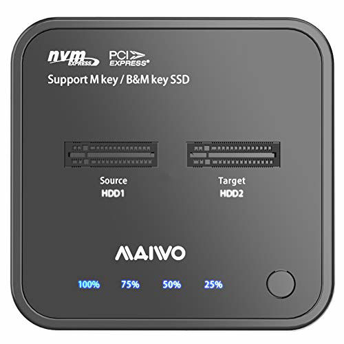 GetUSCart- MAIWO K3016P 2-Bay NVME Docking Station, Tool-Free Type- C ...