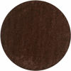 Picture of SAFAVIEH California Premium Shag Collection SG151 Non-Shedding Living Room Bedroom Dining Room Entryway Plush 2-inch Thick Area Rug, 6'7" x 6'7" Round, Brown