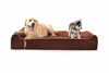 Picture of Laifug Orthopedic Memory Foam Extra Large Dog Bed Pillow(50"x36"x10", Chocolate) Durable Water Proof Liner & Removable Washable Cover & Smart Design