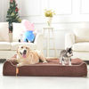 Picture of Laifug Orthopedic Memory Foam Extra Large Dog Bed Pillow(50"x36"x10", Chocolate) Durable Water Proof Liner & Removable Washable Cover & Smart Design