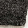 Picture of SAFAVIEH Milan Shag Collection SG180 Solid Non-Shedding Living Room Bedroom Dining Room Entryway Plush 2-inch Thick Runner, 2' x 22' , Dark Grey