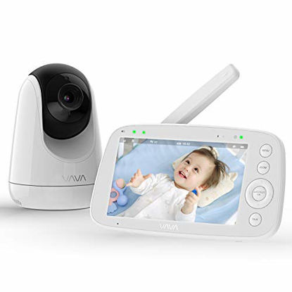 Picture of Baby Monitor, VAVA 720P 5" HD Display Video Baby Monitor with Camera and Audio, IPS Screen, 900ft Range, 4500 mAh Battery, Two-Way Audio, One-Click Zoom, Night Vision and Thermal Monitor