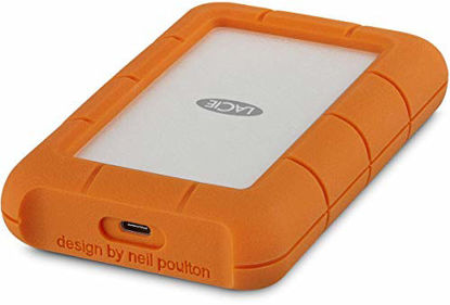 Picture of LaCie Rugged 4TB USB-C and USB 3.0 Portable Hard Drive + 1mo Adobe CC All Apps (STFR4000400)