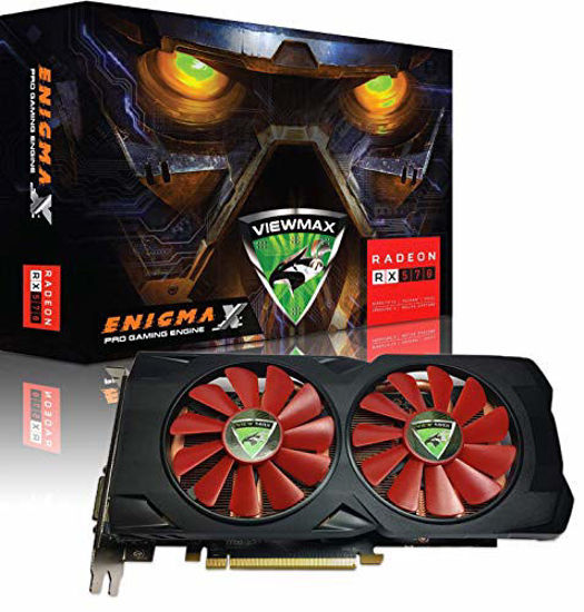 ViewMax ENIGMAX Radeon RX 570 4GB GDDR5 256 Bit DirectX 12 PCI Express 3.0 x16 DVI D Dual Link HDMI 3 DisplayPort PRO Gaming Edition