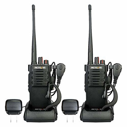  Retevis RT29 2 Way Radio Long Range,High Power Heavy Duty Two  Way Radio,Rugged Walkie Talkies with Waterproof Speaker Mic 3200mAh Battery  for Business Commercial School Security(4 Pack) : Electronics