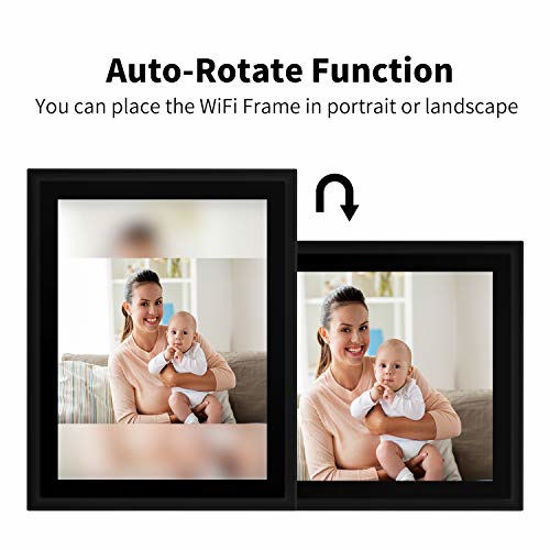 GetUSCart AEEZO WiFi Digital Picture Frame 10 Inch IPS Touch Screen