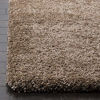 Picture of SAFAVIEH Milan Shag Collection SG180 Solid Non-Shedding Living Room Bedroom Dining Room Entryway Plush 2-inch Thick Area Rug, 7' x 7' Square, Dark Beige