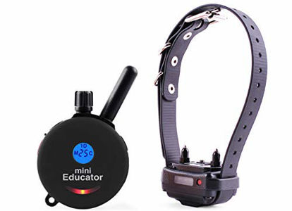 Picture of Mini Educator E-Collar ET-300 / ET-302 Dog Training Collar System with Remote - 1/2 Mile Range - Waterproof, Vibration, Sensation - Includes eOutletDeals Pet Towel (1 Dog System - ET-300 Black)