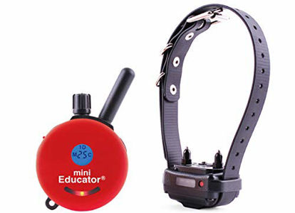 Picture of Mini Educator E-Collar ET-300 / ET-302 Dog Training Collar System with Remote - 1/2 Mile Range - Waterproof, Vibration, Sensation - Includes eOutletDeals Pet Towel (1 Dog System - ET-300 RED)