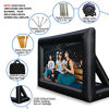 Picture of 20 Feet Inflatable Outdoor and Indoor Theater Projector Screen - Includes Air Blower, Tie-Downs and Storage Bag - Portable, Front & Rear Projection for Movie Nights Backyards Pool Party
