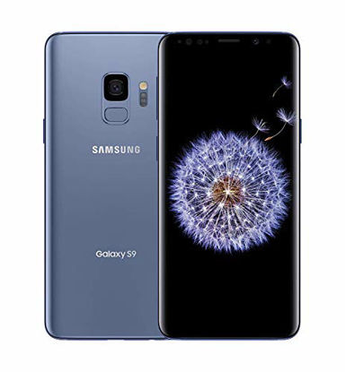 Picture of Samsung Galaxy S9 G960U 64GB Unlocked GSM 4G LTE Android Phone - Coral Blue (Renewed)