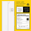 Picture of GETINLIGHT 3 Color Levels Dimmable LED Under Cabinet Lighting with ETL Listed, Warm White (2700K), Soft White (3000K), Bright White (4000K), White Finished, 48-inch, IN-0210-6