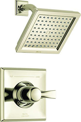 Picture of Delta Faucet Dryden 14 Series Single-Function Shower Trim Kit with Single-Spray Touch-Clean Shower Head, Polished Nickel T14251-PN (Valve Not Included)