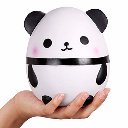 Picture of Anboor 5.5 Inches Squishies Jumbo Slow Rising Scented Kawaii Squishy Panda Egg Animal Toy for Collection 1 Pcs Color Random