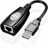 Picture of USB Over Cat6SNLLMZI USB RJ45 Extender Over Cat5/Cat5e /Cat6 Cable Extension Cable Connector Adapter - 2 Pairs