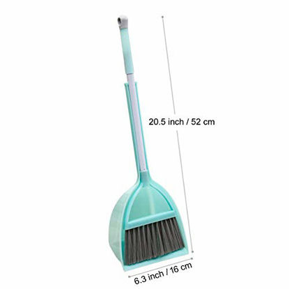 Picture of Xifando Mini Broom with Dustpan for Kids,Little Housekeeping Helper Set (Light Orange)