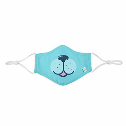 Picture of i play. by green sprouts Adjustable Reusable Face Mask-Aqua Dog-Child