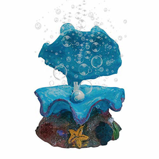 GetUSCart Abnaok Aquarium Shell Decoration, Tropical Clam LiveAction