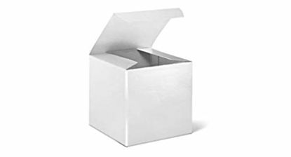 Picture of White Cardboard Tuck Top Gift Boxes with Lids, 5x5x5 (10 Pack) for Gifts, Crafting & Cupcakes | MagicWater Supply