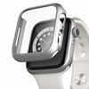 Picture of pzoz Compatible Apple Watch Series 6/5 /4 /SE 44mm Case with Screen Protector Accessories Slim Guard Thin Bumper Full Coverage Matte Hard Cover Defense Edge for Women Men New Gen GPS iWatch (Silver)