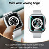 Picture of pzoz Compatible Apple Watch Series 6/5 /4 /SE 44mm Case with Screen Protector Accessories Slim Guard Thin Bumper Full Coverage Matte Hard Cover Defense Edge for Women Men New Gen GPS iWatch (Silver)