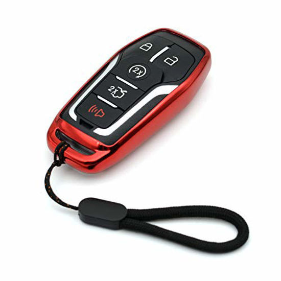 NEW LINCOLN MKX PROTECTIVE KEY FOB REMOTE COVER RED 