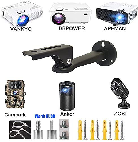 GetUSCart- Mini Projector Wall Mount, Angle Adjustable Projector Mount ...