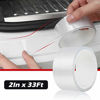 Picture of CloudBuyer Car Door Edge Guard Clear Universal Door Sill Guard Car Door Trim Edge Guard Protection Film Anti-Collision Fits for Most Car (33Ft x 2In, Transparent)