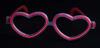 Picture of Red Heart Glow Stick Glasses - Wedding and Birthday Party Favors 1 Dozen Glow in The Dark Funky Red Heart Glasses - Party Pack of 12