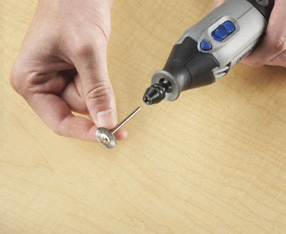 Picture of Dremel 4486 Keyless Chuck, ideal for 1/32 (0.8mm) to 1/8 (3.2mm) Shank Rotary Tool Accessories , Silver