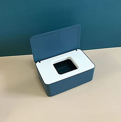 Dustproof Tissue Storage Box Wet Wipes Dispenser Holder Portable with Lid Wipe Holder Keeps Wipes Fresh Modern Rectangular Wipe Container with Sealing Design White VVEMERK Wipes Dispenser 