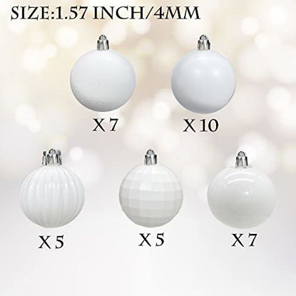 AOGU 86 Pcs Christmas Balls Black Christmas Tree Ball Ornaments Set  Shatterproof Decorations for Trees Home Party Holiday Garlands Wreaths  Decor