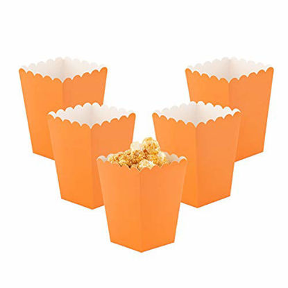 Picture of YESON Orange Popcorn Boxes Mini Paper Popcorn Box for Party,Pack of 36