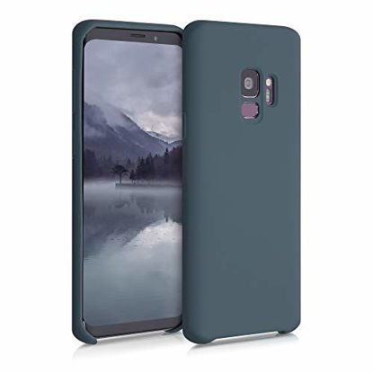 Picture of kwmobile TPU Silicone Case Compatible with Samsung Galaxy S9 - Case Slim Phone Cover with Soft Finish - Slate Grey