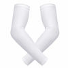 Picture of HDE White Arm Sleeve Women Compression Sleeves for Softball Running Basketball