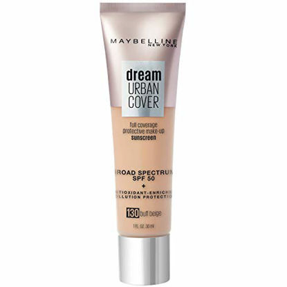 Picture of Maybelline Dream Urban Cover Flawless Coverage Foundation Makeup, SPF 50, Buff Beige