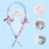 Picture of Heatless Curling Rod Headband No Heat Silk Ribbon Curling Rod Hair Roller Curls with Hair Claw Clip Lazy Natural Soft Wave DIY Hair Rollers Styling Tool for Sleep in Overnight (Cai)